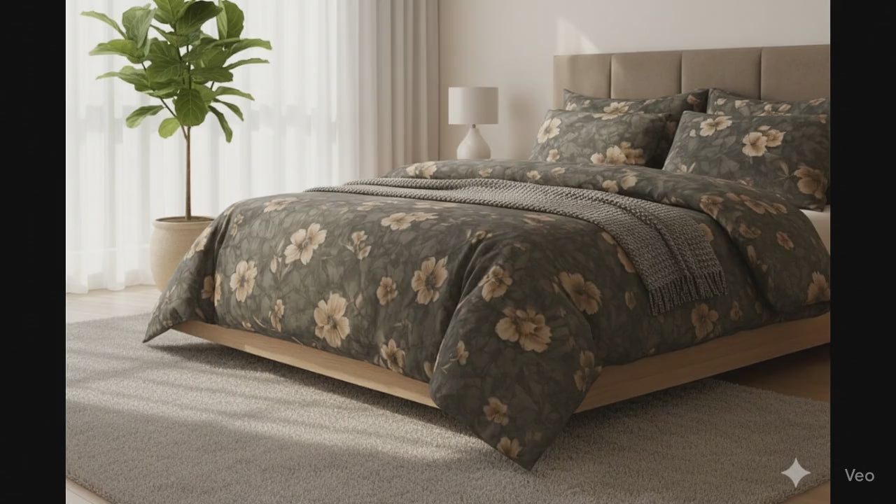 Elegant Cream Queen Bed Sheet Set - Soft & Stylish Comfort